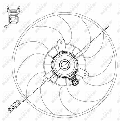 Ventilators, Motora dzesēšanas sistēma NRF 47514 3