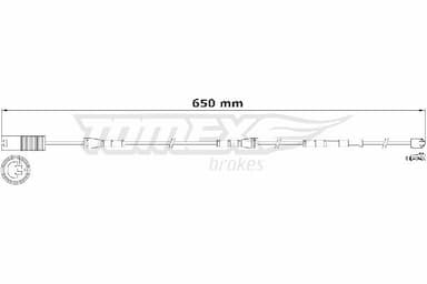 Indikators, Bremžu uzliku nodilums TOMEX Brakes TX 31-15 1