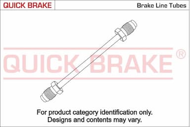 Bremžu sistēmas cauruļvads QUICK BRAKE CU-0860A-A 1