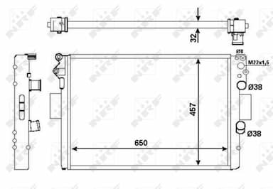 Radiators, Motora dzesēšanas sistēma NRF 53652 1