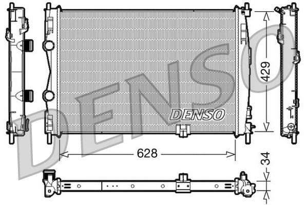 Radiators, Motora dzesēšanas sistēma DENSO DRM46017 1