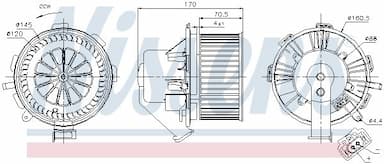 Salona ventilators NISSENS 87105 6