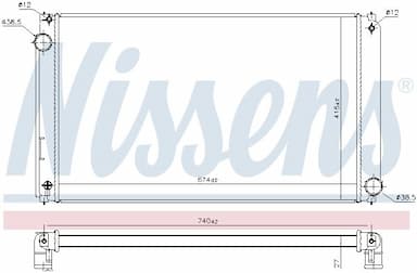 Radiators, Motora dzesēšanas sistēma NISSENS 606635 5