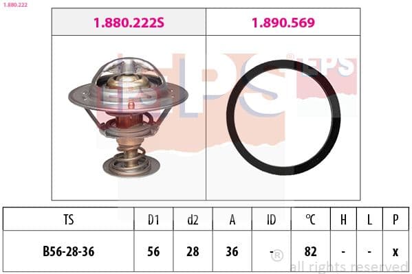 Termostats, Dzesēšanas šķidrums EPS 1.880.222 1