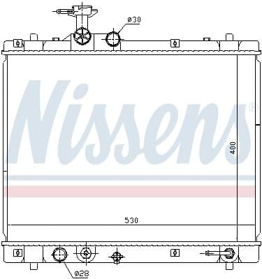 Radiators, Motora dzesēšanas sistēma NISSENS 69402 5