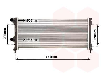 Radiators, Motora dzesēšanas sistēma VAN WEZEL 17002250 1