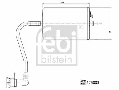 Degvielas filtrs FEBI BILSTEIN 175003 3