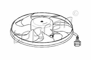 Ventilators, Motora dzesēšanas sistēma TOPRAN 111 441 1