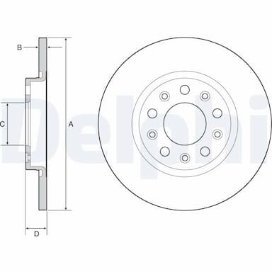 Bremžu diski DELPHI BG4960C 1