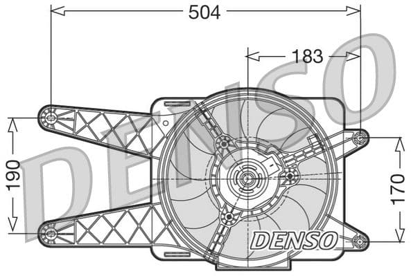 Ventilators, Motora dzesēšanas sistēma DENSO DER09016 1