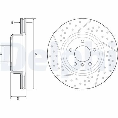 Bremžu diski DELPHI BG9235C 1