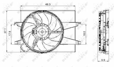 Ventilators, Motora dzesēšanas sistēma NRF 47006 3