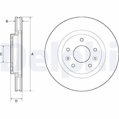 Bremžu diski DELPHI BG4770C 1