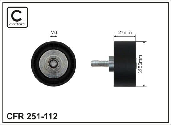 Parazīt-/Vadrullītis, Ķīļrievu siksna CAFFARO 251-112 1