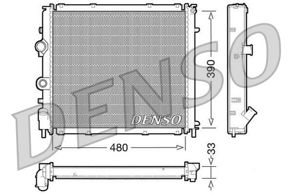 Radiators, Motora dzesēšanas sistēma DENSO DRM23011 1