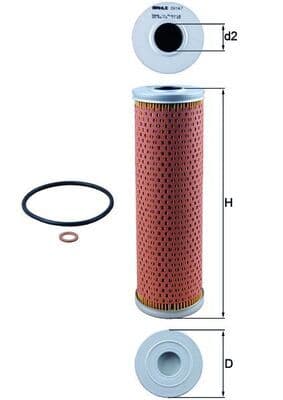 Eļļas filtrs KNECHT OX 147D 1