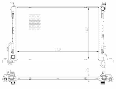 Radiators, Motora dzesēšanas sistēma NRF 59295 5