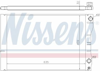 Radiators, Motora dzesēšanas sistēma NISSENS 63881 5