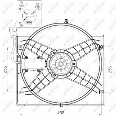 Ventilators, Motora dzesēšanas sistēma NRF 47442 3