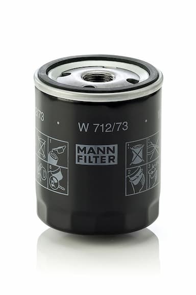 Eļļas filtrs MANN-FILTER W 712/73 1