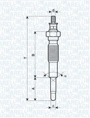 Kvēlsvece MAGNETI MARELLI 062900063304 1