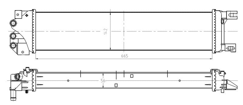 Radiators, Motora dzesēšanas sistēma NRF 550026 1