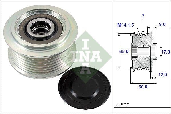 Ģeneratora brīvgaitas mehānisms Schaeffler INA 535 0229 10 1