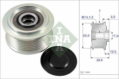 Ģeneratora brīvgaitas mehānisms Schaeffler INA 535 0229 10 1