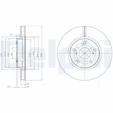 Bremžu diski DELPHI BG4139C 1