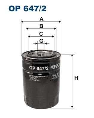 Eļļas filtrs FILTRON OP 647/2 1