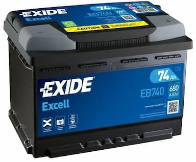 Startera akumulatoru baterija EXIDE EB740 1