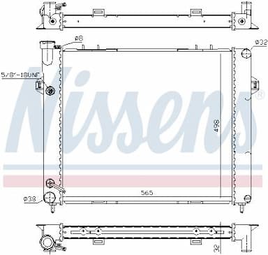 Radiators, Motora dzesēšanas sistēma NISSENS 609891 6