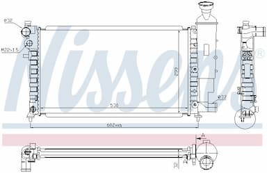 Radiators, Motora dzesēšanas sistēma NISSENS 61347 6