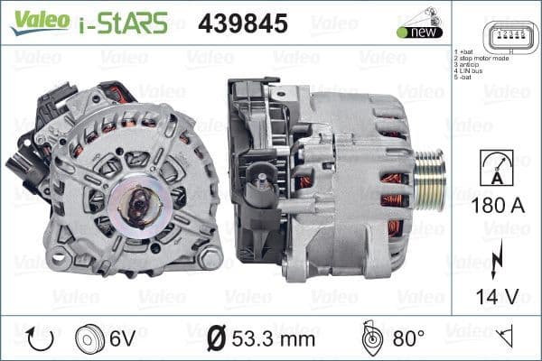 Starteris-ģenerators VALEO 439845 1