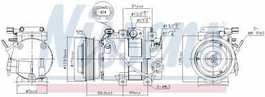 Kompresors, Gaisa kond. sistēma NISSENS 890151 7