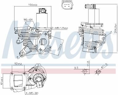 Izpl. gāzu recirkulācijas vārsts NISSENS 98189 7