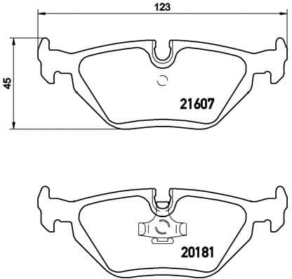 Bremžu uzliku kompl., Disku bremzes BREMBO P 06 013 1