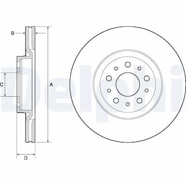 Bremžu diski DELPHI BG4797C 1