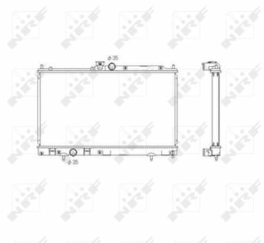 Radiators, Motora dzesēšanas sistēma NRF 53591 1