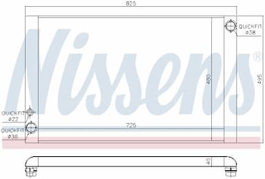 Radiators, Motora dzesēšanas sistēma NISSENS 60428 5