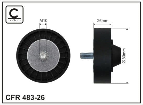 Parazīt-/Vadrullītis, Ķīļrievu siksna CAFFARO 483-26 1