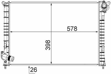 Radiators, Motora dzesēšanas sistēma MAHLE CR 985 000S 2