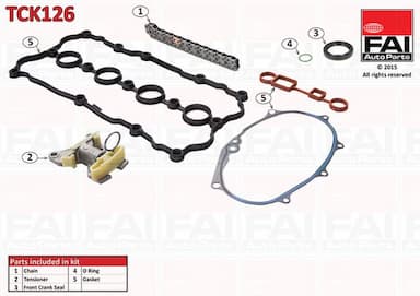 Sadales vārpstas piedziņas ķēdes komplekts FAI AutoParts TCK126 1