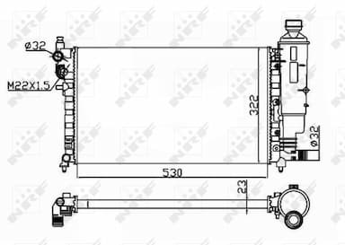 Radiators, Motora dzesēšanas sistēma NRF 50471 4