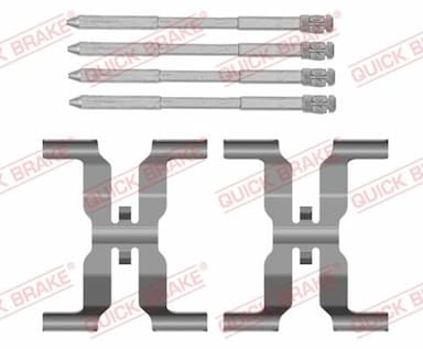 Piederumu komplekts, Disku bremžu uzlikas QUICK BRAKE 109-0166 1