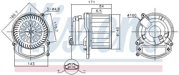 Salona ventilators NISSENS 87635 1