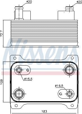 Eļļas radiators, Automātiskā pārnesumkārba NISSENS 90747 6