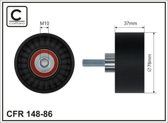 Parazīt-/Vadrullītis, Ķīļrievu siksna CAFFARO 148-86 1