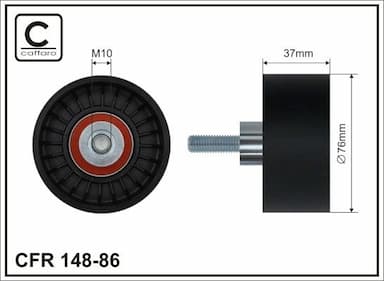 Parazīt-/Vadrullītis, Ķīļrievu siksna CAFFARO 148-86 1