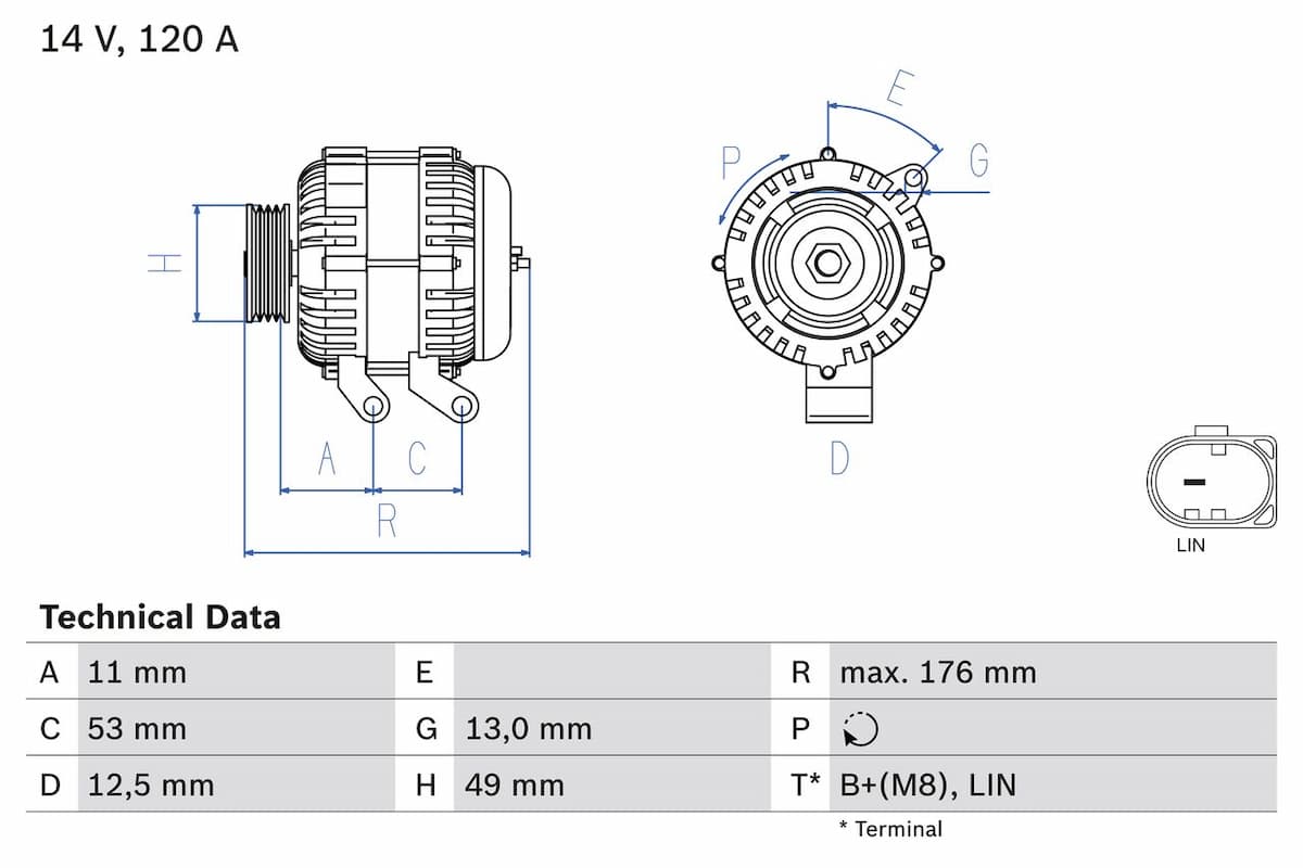 Ģenerators BOSCH 0 986 082 220 1